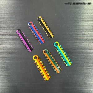 Ligadura de ortodoncia dental de doble color OSA-F729-S1-D