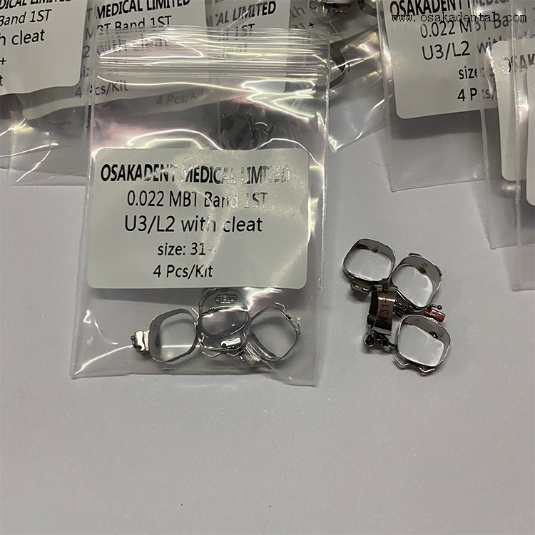 Accesorios de ortodoncia dental Banda molar dental con tacos