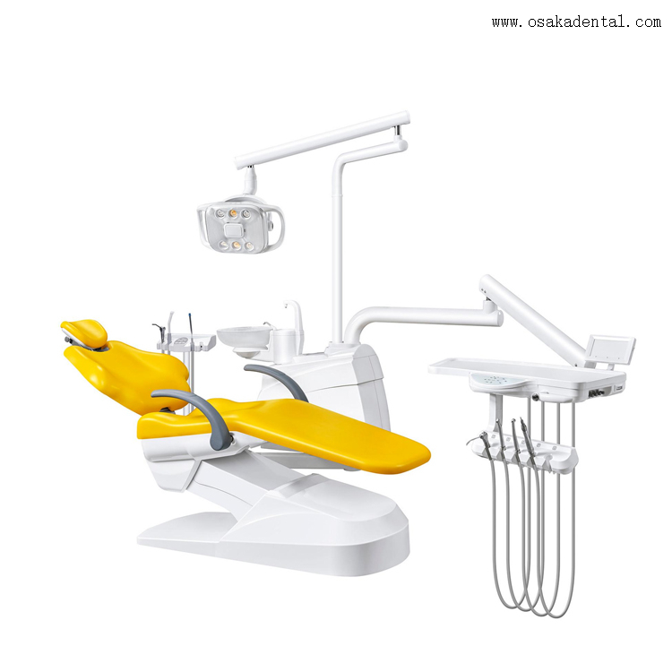 Producto de sillón dental de lujo con un taburete de dentista, precio de equipos de unidad dental, sillón usado G2