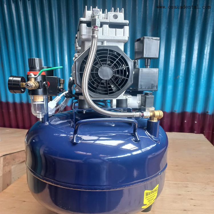 Suministro de compresor de aire de 40 litros para dos unidades de sillón dental