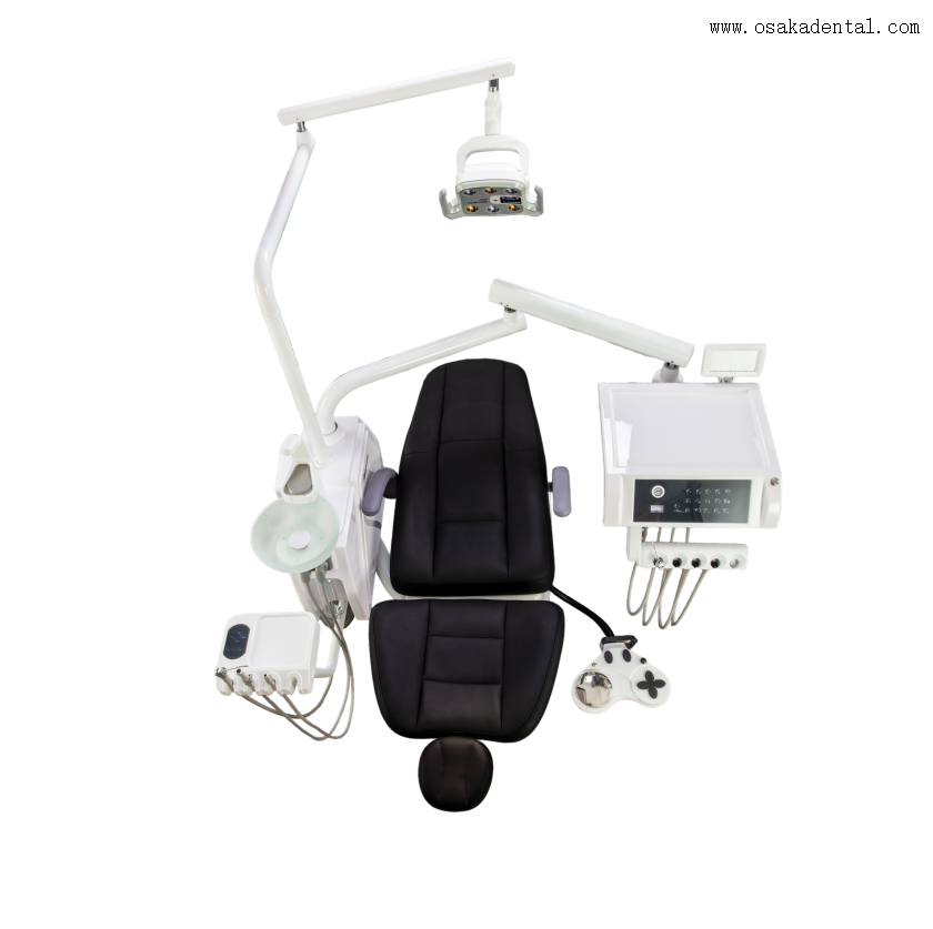 Unidad dental de lujo con sistema de control de pedal multifunción 