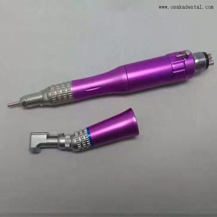 Sillón dental de precio económico con pieza de mano dental de color azul 