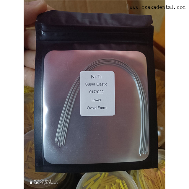 Arcos de alambre de ortodoncia de acero inoxidable resistentes a la corrosión