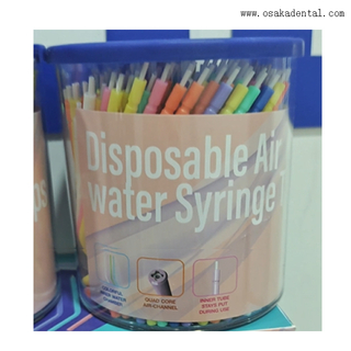 Jeringa de agua desechable Dental multiusos, accesorios para blanqueamiento dental