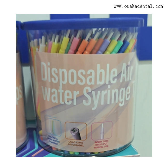 Jeringa de agua desechable Dental multiusos, accesorios para blanqueamiento dental