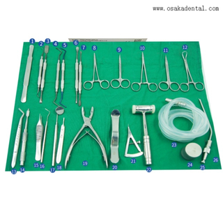 Instrumento dental para implante dental, juego de 26 piezas