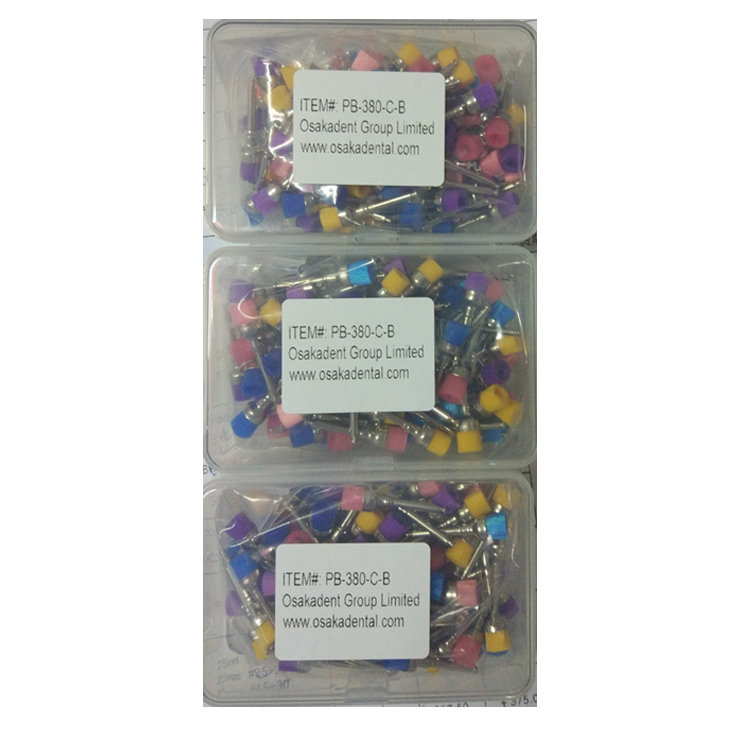 Cepillo de profilaxis dental / Cepillo de profilaxis colorido