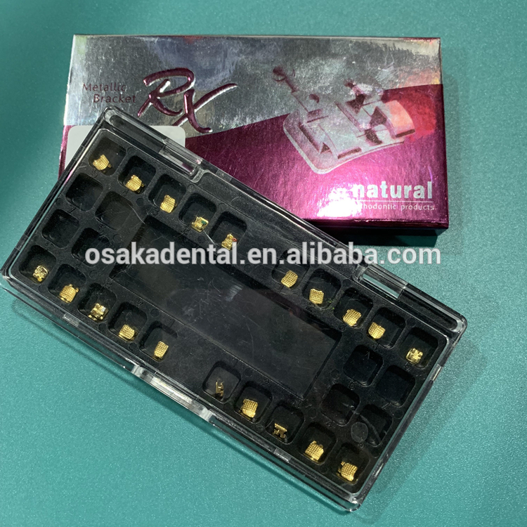 Soporte de chapado en oro de ortodoncia dental Monoblock Roth / MBT