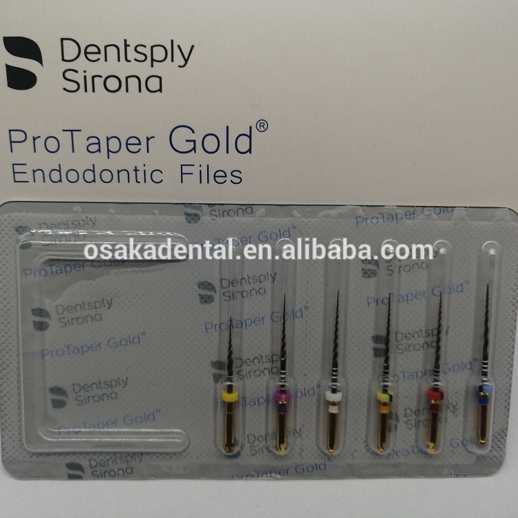 DSB Sirona empaqueta archivos endodónticos de oro protaper