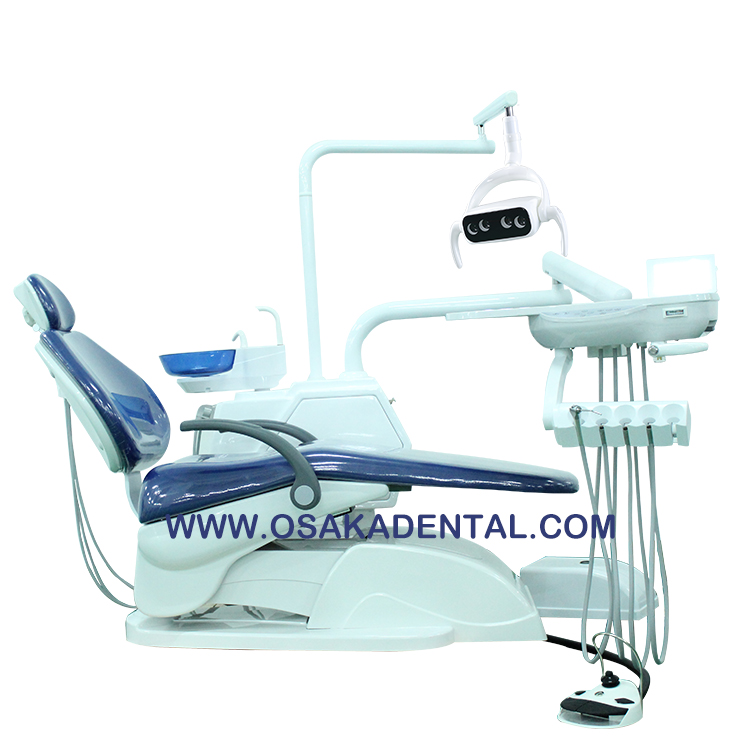 Sillón dental de alta calidad con bandeja de herramientas multifuncional con pieza de mano / instrumento dental /