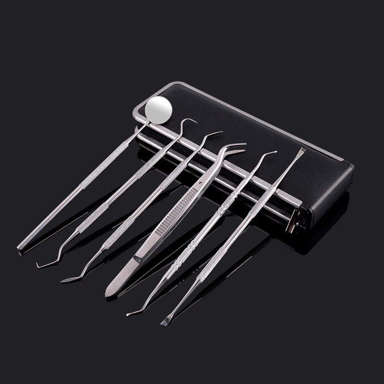 A Dental Instrument 6 PCS One Set con bolsa de embalaje