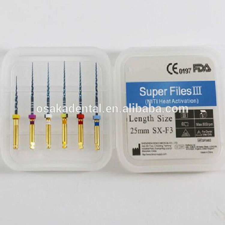 Una marca Osakadental Dental Blue Niti Activación Protaper Super Files