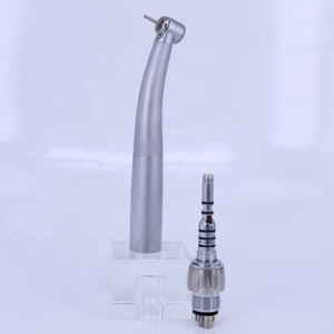 Pieza de mano de alta velocidad de fibra óptica con cabezal estándar y cabezal grande con acoplamiento
