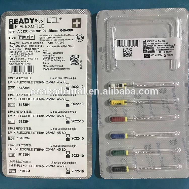 DSB sirona empacando K Flexo Files endodoncia / dental k