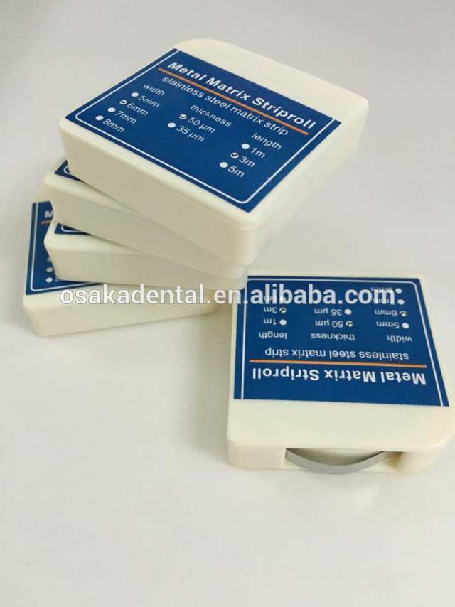 Bandas de matriz con acero inoxidable de alta calidad.