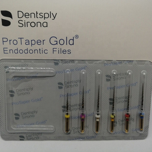 DSB Sirona empaqueta archivos endodónticos de oro protaper