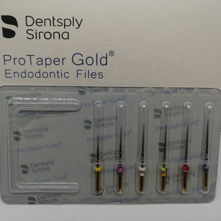 DSB Sirona empaqueta archivos endodónticos de oro protaper