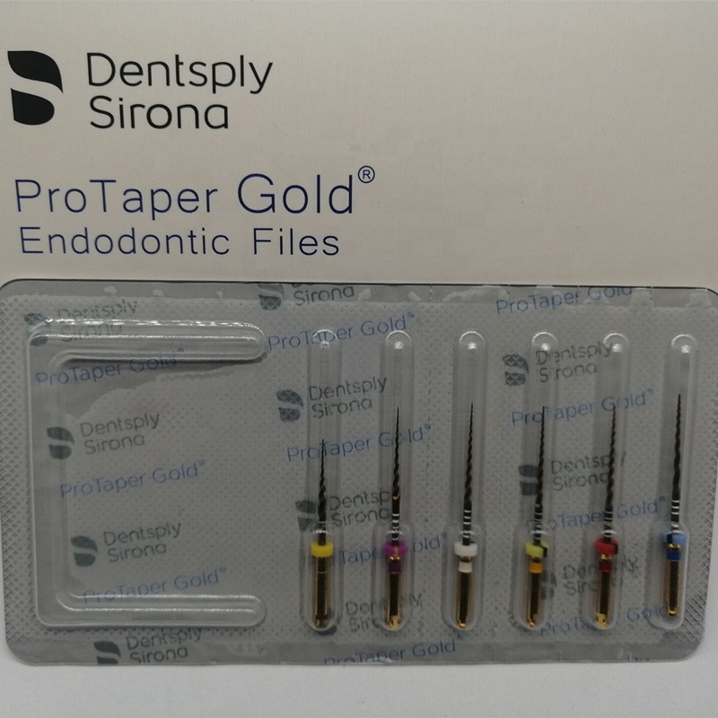 2019 Nuevo embalaje Dental Endodontic Heat Activation Protaper Gold Niti File