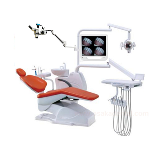 Sillón dental con microscopio con juego de monitor de cámara