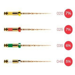 Onda endodóntica dental: una lima Niti dorada