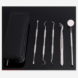 A Dental Instrument 3 PCS One Set con espejo y talladores y exploradores de cera