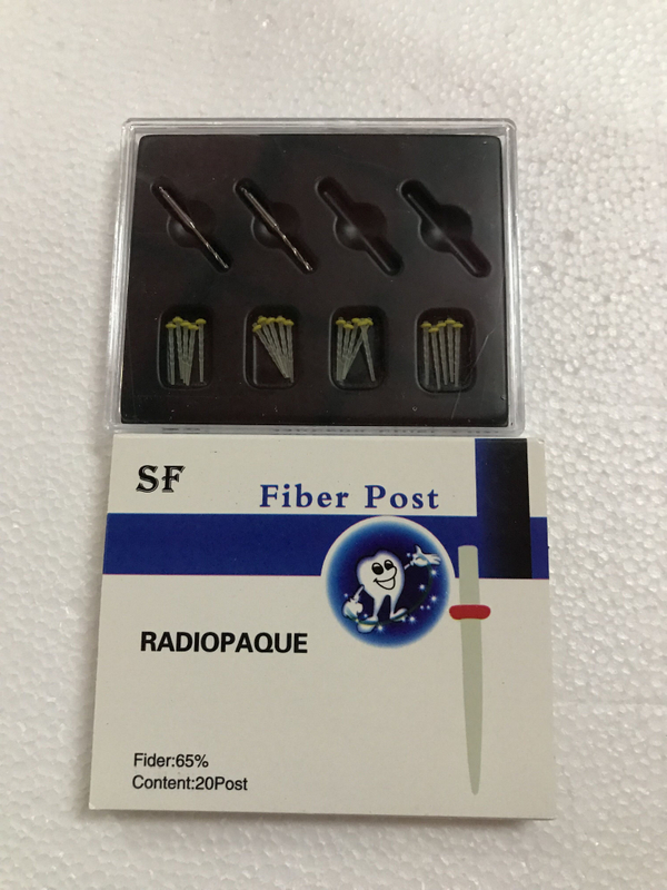 Poste de fibra dental con taladro