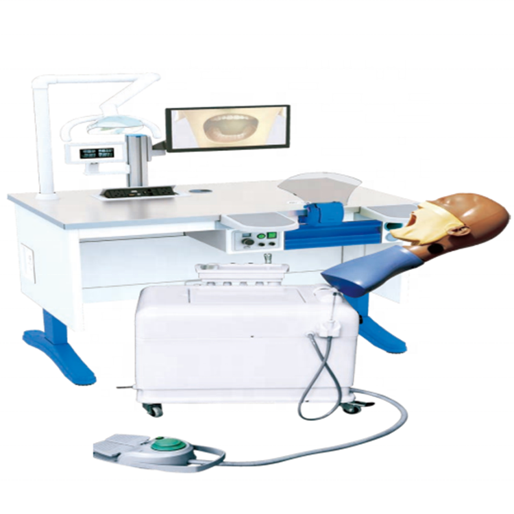 Un sistema de entrenamiento de simulación dental con maniquí dental con torso