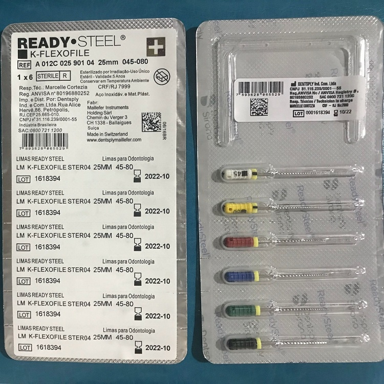 DSB sirona empacando K Flexo Files endodoncia / dental k