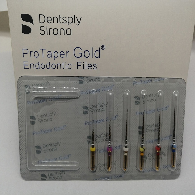 Nuevo embalaje Dental Endodontic Heat Activation Protaper Gold Niti File