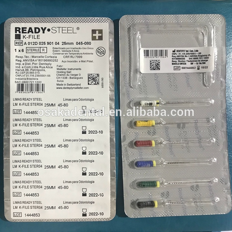 Dental DSB sirona blister nuevo embalaje mano uso K File / H file / File escariador