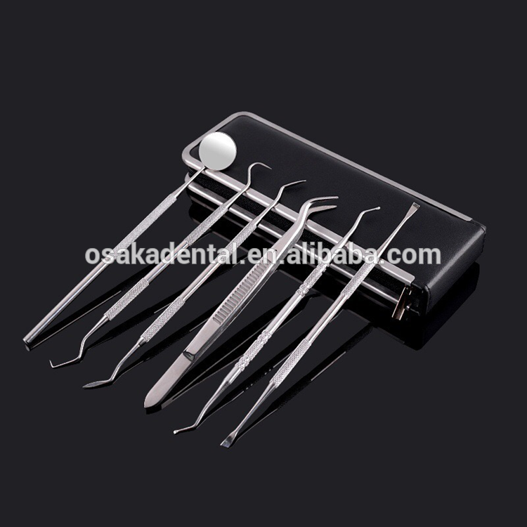 A Dental Instrument 6 PCS One Set con bolsa de embalaje
