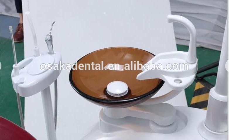 Silla dental económica con unidad de luz halógena para clínica dental