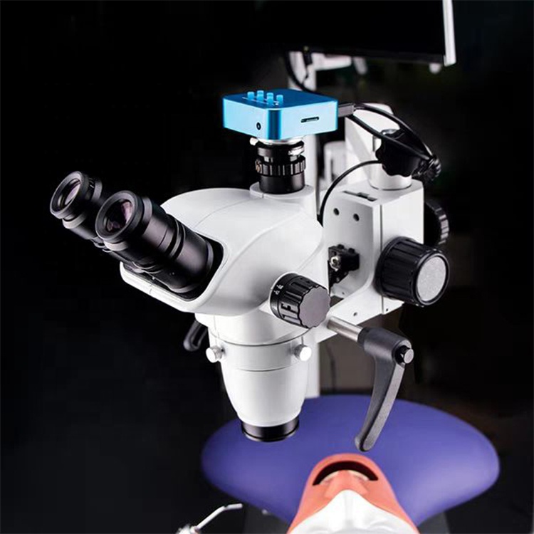 Equipo dental Microscopio dental con cámara Instalar en la unidad dental