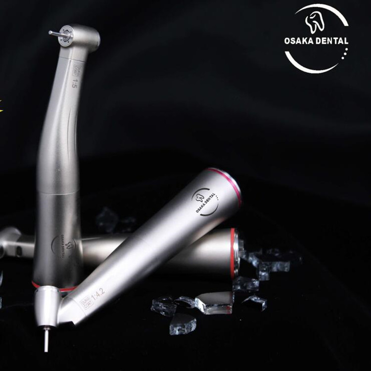 Alta calidad 45 grados contra ángulo 1: 4.2 Pieza de mano con luz de fibra óptica para motor eléctrico